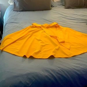 Belle Poque Knee Length Swing Skirt, Size Small, Yellow